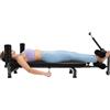 IRVINAW Tavolo per trazioni e inversioni della schiena, attrezzo fitness per | Panca mobile per allenamento della schiena fino a 150 kg, panca per allungamento della schiena, 145-185 cm