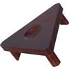 Veemoon Rastrelliera Triangolare in Legno per Basket e Football, Stabile e Facile | Design Minimale ed Elegante, Supporto Antiribaltamento, per Tavolo e Palestra, Compatibile Palloni