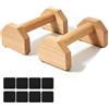 Halorin 2 maniglie per flessioni in legno, parallele, maniglie per flessioni delicate sulle articolazioni, attrezzature per il fitness, attrezzi per l'allenamento della forza per fitness e allenamento della