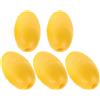 PACKOVE 5 Pezzi Galleggiante Ovale in PVC per Kayak e Barche, Giallo