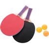 GATHINESS Set di Racchette da Ping Pong per Ragazzi, Rosso | Legno e Colla, Superficie Liscia Texture, Presa Comoda e Buon Rimbalzo, per Tavolo Colore Casuale