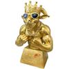 Generico Divertente statuetta trofeo di capra muscolare - Statua da tavolo in resina | Design di capra muscolare divertente e accattivante realizzato in resina resistente, misura ca. 14x8x20 cm (5,51x3,15x7,87 po
