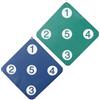 Didiseaon 2 Pezzi Tappetino Bersaglio Scherma da Allenamento, Muro, Gomma 13 | Sciabola, Uso Interno Domestico, Blu e Verde, Montaggio Rapido, Antiperforazione