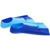 SAFIGLE Pinne Corte da Allenamento per Silicone Blu XS | Ragazzi e Ragazze, Uso in Immersione e Sport Acquatici, Leggere, Comode, Facili da Portare