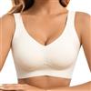 Fittingirls Reggiseno Sportivo Donna-Microfibra Senza Ferretto Seamless, Sostegno Forte per Yoga e Ginnastica, Comfy per Uso Attivo e Quotidiano