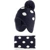LACOFIA Cappello e Sciarpa Invernale per Bambino Berretto a Maglia con Copriorecchie Neonato Cappellino e Scaldacollo Lavorato Bimbo con Fodera in Pile