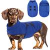 PUZAUKAL Maglione Cane Pile, Morbido Cappottino Cane Taglia Piccola Media | Caldo Maglioncino Per Cani E Gatti, Cappotto Pile Cani Taglia Grande, Gilet Bassotto Chihuahua Barboncino, Blu cationico XS