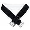 Equipride Sottopancia in pelliccia sintetica super morbida di visone/teddy elasticizzata su entrambi i lati (130 cm, nero)