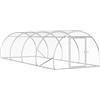 vidaXL Pollaio Argento 400 x 150 x 100 cm Acciaio zincato