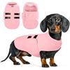 Queenmore Giubbotto In Pile Per Cani, Maglione Cane Per Bassotto- Caldo | Regolabile Con Ganc Guinzaglio, Per Bulldog Francese, Pitbull, Cani Piccoli, Adatto Per Interni Ed Esterni