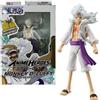 Bandai Figurina dell'eroe dell'anime One Piece, Rufy Gear 5, 17 cm, action figure, Bandai