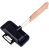 BlissfulAbode Portatile Colazione Sandwich Maker Hot Dog Tostapane con manico staccabile Cast Alluminio Antiaderente Per Uovo Panini Press Pan per la Colazione Veloce Cottura