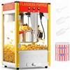 ROVSUN Macchina per Popcorn Professionale 10 oz, Macchina Pop Corn in Acciaio Inox per 40 Tazze per Lotto, Macchina Popcorn Vintage per Negozio, Scuola, Cinema e Festa