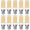 RANBOO E14 LED 10W equivalenti a 80W, Bianco Caldo 3000K 800LM, AC 220-240V, 360 Gradi Angolo del Fascio, Mini Ceramica Lampadina, Non-Dimmerabile, No Sfarfallio, 10 Pezzi