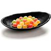 ZIJANG Nero Opaco Minimalista Svuotatasche, Chiave Vassoio Portaoggetti, Ciotola Decorativa Ovale, Contenitore per Caramelle e Frutta, per Riporre Chiavi, Oggetti Vari, ecc. (19,4 × 12,6 × 4,2 cm)