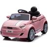 Auto Elettrica per Bambini Fiat 500e 12V-Rosa