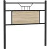 vidaXL Testiera di Ricambio Rovere Sonoma 75 cm in Legno Multistrato e