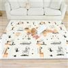 SUPERBE BEBE Tappeto Gioco Bambini Pieghevole 150x180x1cm Palestrina Neonato Montessori Reversibile Non Tossico E Impermeabile In Schiuma Per Bimbi. Palestra Neonati - Tappeto Tummy Time Neonati - Regalo Bambino