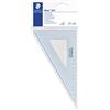 STAEDTLER Mars 567, squadra da disegno di plastica blu trasparente, 60/30 gradi di angolo e 21 centimetri di ipotenusa, 567 21-60