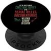Funny Sleighin Or Slayin Christmas True Film di Natale O Crimine Documentari Divertente Vacanza PopSockets PopGrip Adesivo