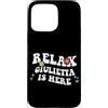 Personalized First Name outfit For Women Custodia per iPhone 15 Pro Max Retro Groovy Relax GIULIETTA Is Here Funny Mother's Day Nome