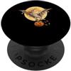 Dinosaur Bird Paleontology Halloween Des Mummia Pterodattilo Preistorico Spettrale Animale Dolcetto O scherzetto PopSockets PopGrip Adesivo