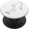 XASTY Scuba Diving Freediving Apnea Dive Immersione subacquea Apnoe Balena Squalo Oceano Immersione Design PopSockets PopGrip Adesivo