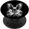 Artistic Wilderness Aquila volante a testa bianca in stile disegno nero bianco PopSockets PopGrip Adesivo