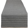 DII Runner da tavolo, cotone, nero, 14x72