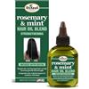 Difeel Olio per capelli premium di rosmarino e menta con biotina 2,5 oz. - Olio di rosmarino naturale per la crescita dei capelli e biotina