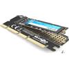 BRAINZAP Adattatore da M.2 NVMe a PCI-Express x16, aggiornamento NVMe SSD, larghezza di banda NVMe completa (connessione x4), PCIe 3.0/4.0/5.0, M-Key & B+M-Key, avviabile, solo NVMe (non M.2-SATA)