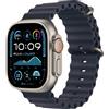 Apple Watch Ultra 2 GPS + Cellular 49mm Cassa in Titanio con Navy Ocean Band