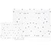 various Set Lenzuola Lettino 60x120 cm, 3 Pezzi, Luna Grigio/Bianco | 100% cotone morbido e traspirante per il lettino e il riposo quotidiano.