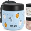 mnam Porta Pappa Termico Neonati 400ml - Termos Pappa - Contenitore Termico per Alimenti Caldi Pasta - Thermo Cibo Bambini - Svezzamento Portapappa Neonato - Food Thermy
