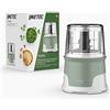 Imetec TritaPiù - Tritatutto 1000W contenitore 600 ml | 4 lame in acciaio inox | 18.000 giri/min | Funzionamento a pressione | Materiali BPA free