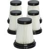 vhbw 5x filtro compatibile con Genius Invictus One DC, 1, 2 aspirapolvere a mano - unità filtrante
