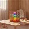 Puzzle in Legno con Blocchi Acrilici Montessoriano per Casa, Scuola Infanzia