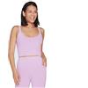 Skechers GOFLEX Joy Longline Bra T-Shirt, Purple, Medium Ladies Donna
