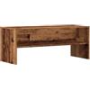 GHVBNMF Mobile per TV, effetto legno anticato, 100 x 40 x 40 cm, in legno | Il mobile basso compatto in look vintage offre molto spazio per ricevitori e decorazioni in soggiorno o camera da letto.