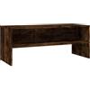 GHVBNMF Mobile TV effetto rovere affumicato, 100 x 40 x 40 cm, tavolino | Tavolo TV compatto per soggiorno e camera da letto con ripiano aperto per console di gioco, ricevitore e decorazione.