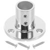 NULYLU Base Corrimano per Barca in Acciaio Inox, 90 Gradi, Tubo 22 Mm | Finitura Lucida Argento, Flangia Tonda, Viti Incluse per Yacht e Barche