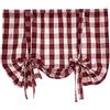 Generic 1 tenda da cucina a quadri, stile rustico, da bistrò, semitrasparente, per casa di campagna, cucina, corta, oscurante, da bistrò, tenda corta a quadri