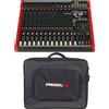 Proel MQ1642X Mixer Pro 16In 12 PreAmpMic HQ+99FX+Bluet./USB x Canto Live +Borsa