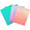 Exacompta - Rif. 85330E - Cartone da 12 pellicole semirigide in PP CANDY TIDY - 30 tasche - 60 viste - per A4 - dim 24 x 32 cm - 4 colori azzurro, menta, parma e pesca
