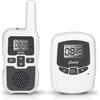 Alecto DBX-80 - Baby monitor con portata fino a 3.000 metri, bianco/antracite