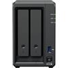 Synology DS725+ 16TB (Synology HAT33) 2 bay serie Plus con Ryzen R1600, 4 GB di RAM (32 GB max), 1 x 2,5 GbE, 1 x 1 GbE, 2 x slot M.2 NVMe. Espansione DX525 disponibile tramite Type-C.