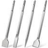 Tingjianiozz Set 4 scalpello sds plus,25 cm Acciaio Temprato | Punta, piatto e scalpello per piastrelle, per calcestruzzo, pietra, muratura, compatibile Bosch, Makita, Dewalt, Metabo e martelli perforatori