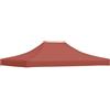 hliofuir Tetto di ricambio per gazebo, 4 x 3 m, terracotta, copertura del tetto