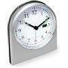 techno line WT 755 Sveglia Radiocontrollata, Plastica, Argento, 9.5 x 5.5 x 11.5 cm