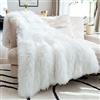 JONIYEAR Coperta decorativa di lusso in finta pelliccia, 127 x 152,4 cm, morbida coperta pelosa per camera da letto e soggiorno, accogliente coperta in peluche a pelo lungo per divano e divano,